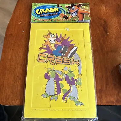 Buy Vintage 2000 Crash Bandicoot Foam Puzzle Merchandise Rare Video Game Merch L1 • 33.11£
