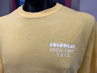 Buy Brand New Coldplay Tour Crew Tshirt Chris Martin • 21.50£