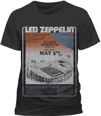 Buy Led Zeppelin Tampa Stadium T Shirt OFFICIAL Live In Concert USA  S  XL NEW • 12.99£