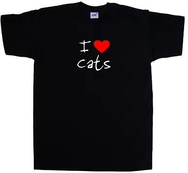 Buy I Love Heart Cats T-Shirt • 8.99£