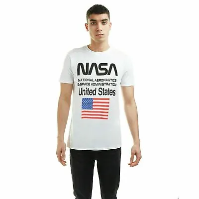 Buy Official NASA Mens Administration T-Shirt White S-XXL • 10.49£