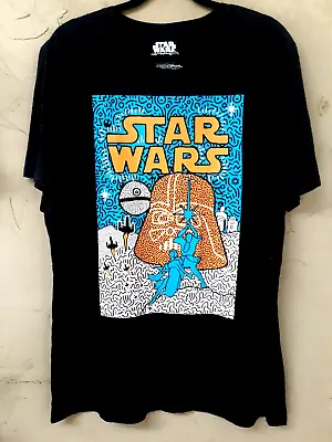 Buy Star Wars Mad Engine Keith Haring 1977 Movie Poster T Shirt - XXL EUC • 18.90£