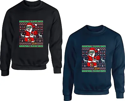 Buy Basketball Player Santa Christmas Jumper Basketball Lover Funny Xmas Gift Top • 17.99£