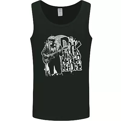 Buy Rock Was Better Before Guitar Band Music Mens Vest Tank Top • 10.49£