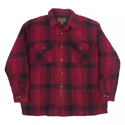 Buy ST JOHNS BAY Insulated Lumberjack Jacket Red Plaid Mens XL • 15.99£