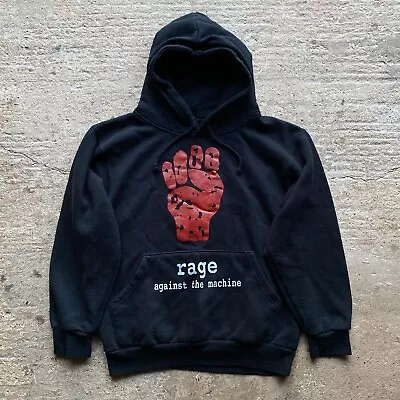 Buy Vintage Rage Against The Machine - 'Fist' - 90's - M Hoodie • 99.99£
