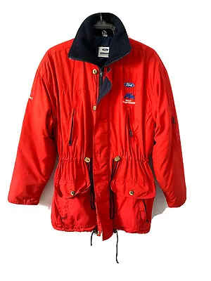 Buy Ford Racing Ka Rally Padded Red Blue Coat Jacket Men M • 16.65£