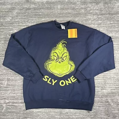 Buy NWT Dr Seuss The Grinch Who Stile Christmas Sweater Size Large Jerzees Crew Neck • 27.49£