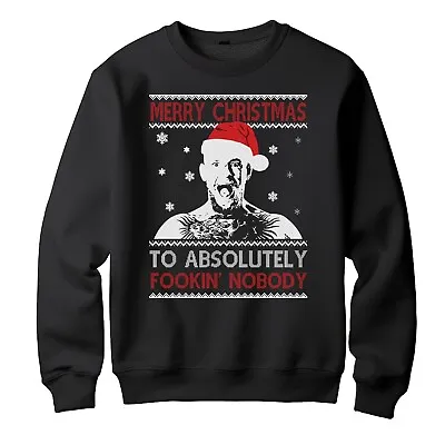 Buy Merry Christmas To Absolutely Fookin Nobody Funny Ugly Sweaters Xmas Jumper • 17.99£