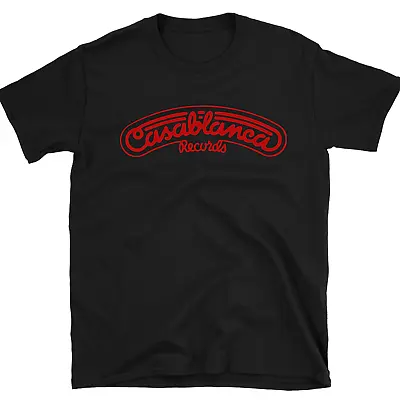 Buy Casablanca Records T-Shirt Music Retro Tee  Kiss Rock Disco Men's Unisex T Shirt • 10.99£