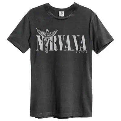 Buy Amplified Nirvana In Utero Charcoal Cotton Unisex T-shirt • 18.36£