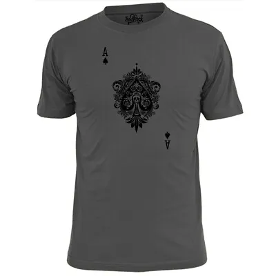 Buy Mens Ace Of Spades T Shirt Heavy Metal Cards Poker Gambling • 9.99£
