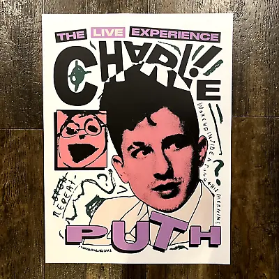 Buy Official Charlie Puth Silkscreen 2023 Tour Poster (18x24 Pop Singer Music Merch) • 94.49£