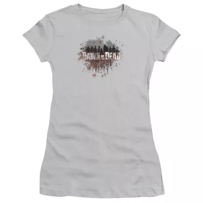 Buy Dawn Of The Dead Juniors T-Shirt Splatter Silver Tee • 22.57£
