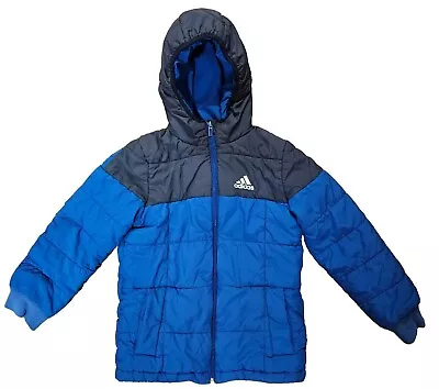 Buy Adidas Kids Padded Jacket. 7-8 Years. Blue. Excellent Condition. • 9.95£