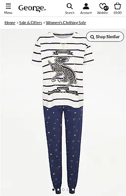 Buy Harry Potter Hufflepuff Striped Pyjamas, Uk Size 8-10 • 14.99£