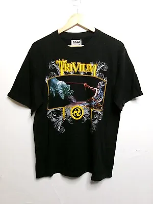 Buy Trivium Vintage The Crusade Roxx Tee Shirt Mens SIZE Large Black Single Stitch • 53.42£