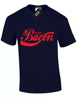 Buy Enjoy Bacon Mens T Shirt Spoof Ham Eggs Plants Pancake Geek Strips Ron S-xxxl • 7.99£