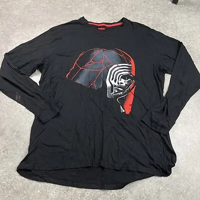 Buy Star Wars Black Kylo Ren Long Sleeved Tshirt Men’s 2XL Pit To Pit 23” • 12£