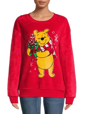 Buy Disney Winnie The Pooh Holiday Juniors Sweater Size Xs S M L Xl 2x New! • 14.46£