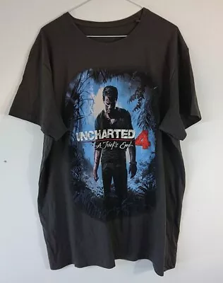 Buy Uncharted 4 A Thief's End Gaming T Shirt Size L • 7.99£