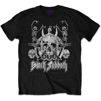 Buy Official Black Sabbath T Shirt Dancing Black Mens Classic Rock Metal Band Tee • 14.88£