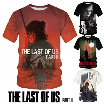Buy Last Of Us Part II Casual Women Men T-Shirt 3D Print Short Sleeve Tee Top • 9.59£