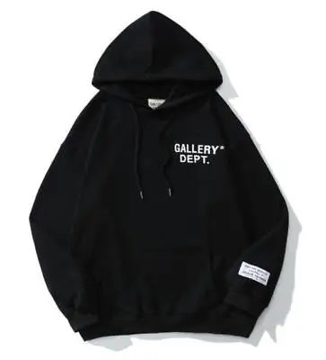 Buy Gallery Dept Autumn/winter Trendy Monogrammed Unisex Terry Hooded Sweatshirt  • 34.86£