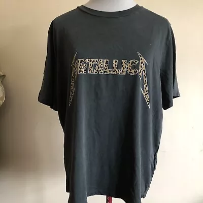Buy H& M Black Metallica T Shirt Size L • 4£