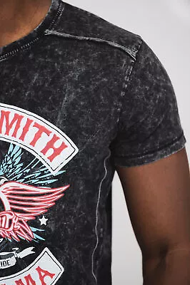 Buy Aerosmith Boston Pride Snow Wash T Shirt • 17.95£