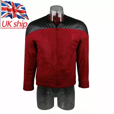 Buy For The Next Generation Captain Picard Duty Uniforms Red Jacket TNG Costumes • 39£