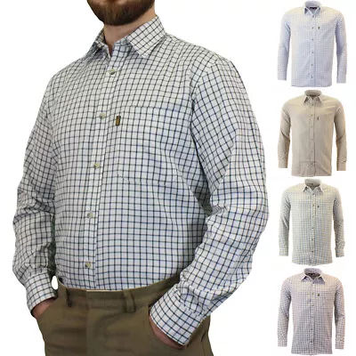 Buy Mens Game Tattersall One Pocket Casual Long Sleeve Collared Check Shirt • 14.95£
