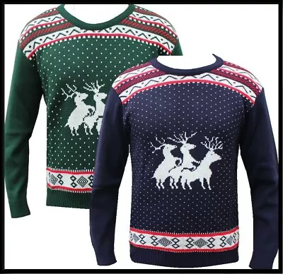 Buy Unisex Men Women Santa Xmas Christmas Novelty Fairisle Jumper Sweater Rude Funny • 17.95£