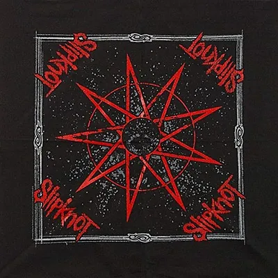 Buy Slipknot Nine Pointed Star Cotton Bandana  550mm X 550mm (rz) • 8.99£