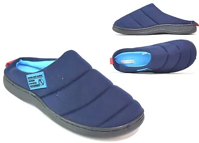 Buy Mens Slip On Slippers Gents Comfort Closed Toe Winter Warm Indoor Shoes • 6.99£