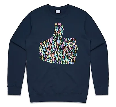 Buy Number Thumbs Up Jumper Sweater Maths Number Day Boys Girls Symbol School • 23.99£