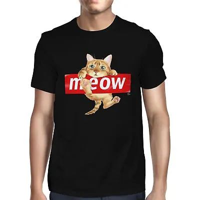 Buy 1Tee Mens Cat Meow  T-Shirt • 7.99£