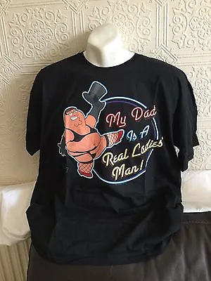 Buy Family Guy Real Ladies Man XL Men's T Shirt Black • 10.99£