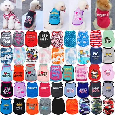 Buy Pet Dog Clothes Puppy T Shirt Clothing For Small Dogs Puppy Chihuahua Plaid Vest • 3.49£
