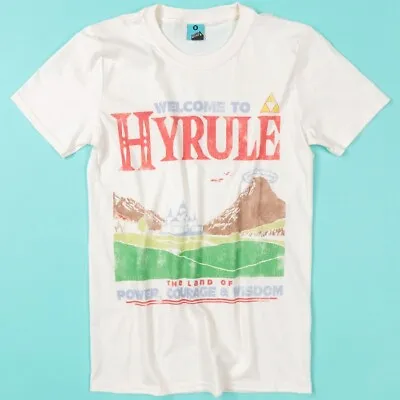 Buy The Legend Of Zelda Inspired Welcome To Hyrule Ecru T-Shirt : M,L • 19.99£