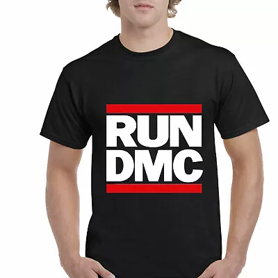 Buy Run Dmc T-shirt, Logo Black American Hip Hop Retro Unisex Adults Tee Top • 10.44£