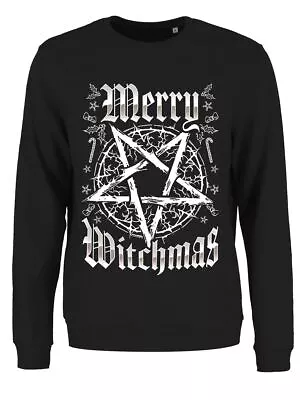 Buy Sweater Merry Witchmas Christmas Jumper Women's Black • 19.99£
