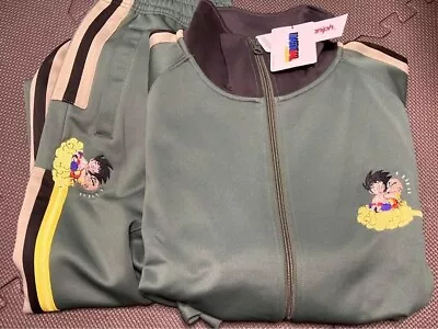 Buy Dragon Ball × Graniph Track Jacket & Track Pants Set Goku & Krillin Size L Khaki • 301.72£