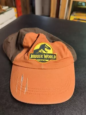 Buy Jurassic World T Rex Patch Claw Marks Cap Orange & Brown Adjustable Hat • 27.01£