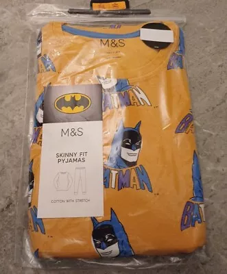 Buy M&S COLLECTION Cotton Rich Batman Pyjama Set Size 10-11 Years • 6.99£