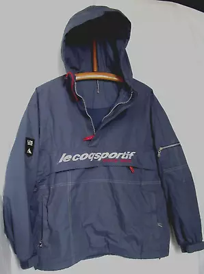 Buy 90s Le Coq Sportif Overhead Hooded Festival Jacket Smock P To P 22  Large Youths • 25£