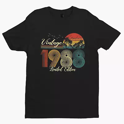 Buy Vintage 1988 T-Shirt - Retro - Cool - Music - Pop Bad Guy - Singer - Top - Rave • 10.79£