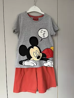 Buy Mickey Mouse Pyjamas Age 5-6 Years Marks & Spencer’s Short Sleeve Shorts Set • 5£