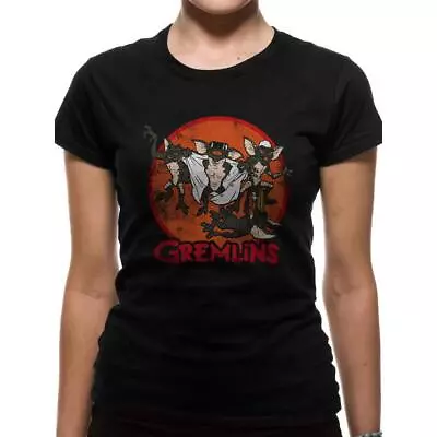 Buy GREMLINS RETRO GROUP Fitted Ladies T-Shirt - Official Brand New With Tags • 15£