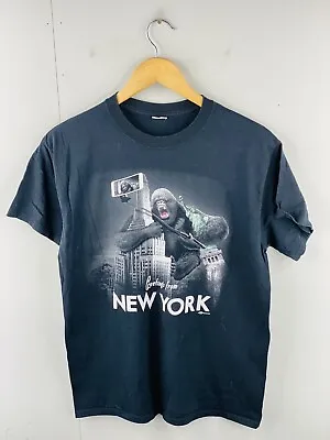 Buy Greetings From New York Mens Vintage Short Sleeve T Shirt Size M Black King Kong • 18.56£